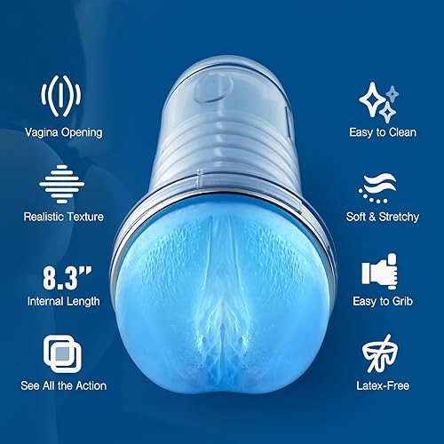 Miniatura 10 de Tracys Dog Masturbadores masculinos para adultos juguetes sexuales realistas con textura de bolsillo vagina hombre masturbación Stroker negrura