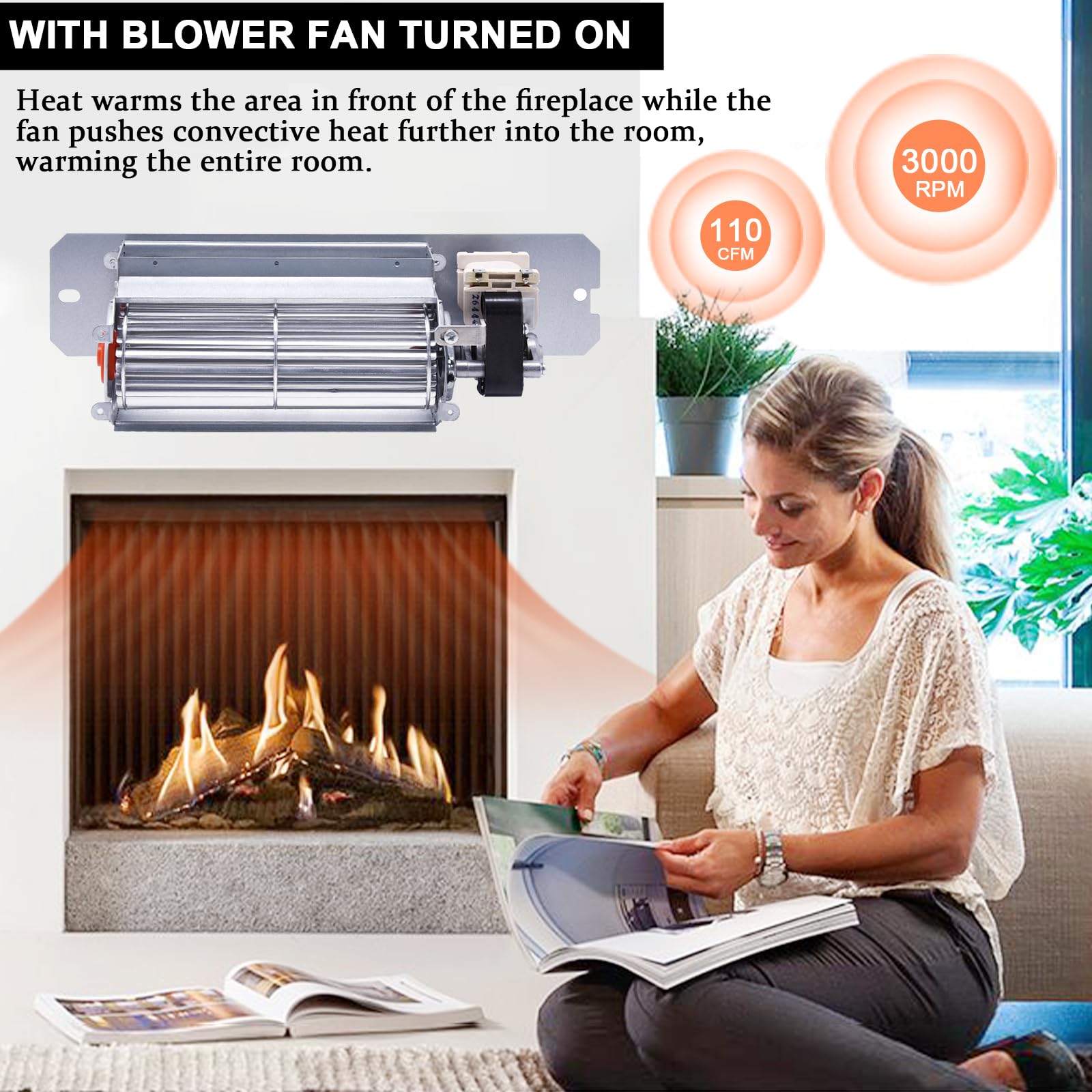 Amazon.com: GZ550-1KT Blower Fan Kit, GZ550 GZ552 Fireplace Blower