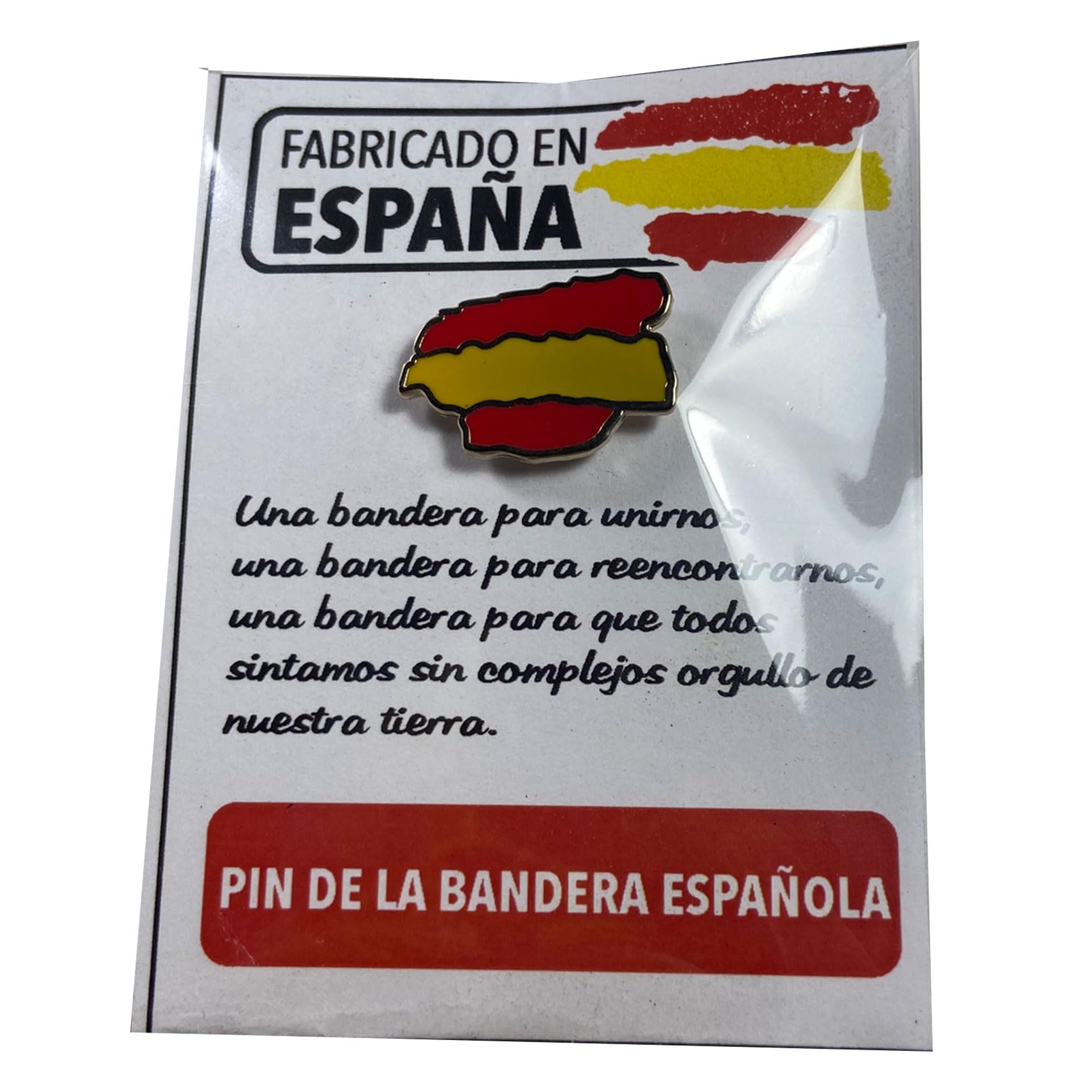 Pin bandera España trazos® 20x13mm diseño registrado