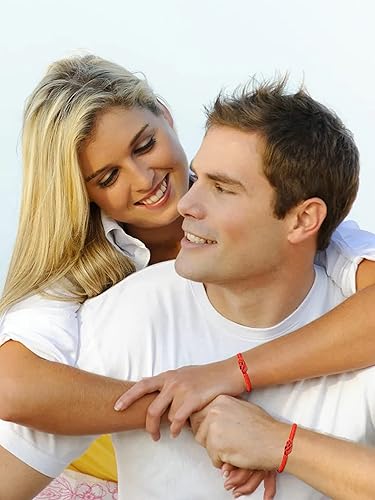 Miniatura 3 de choice of all Pulseras a juego para parejas, pulseras para parejas, pulseras de protección de cuerda roja, pulseras de promesa para novio, novia,