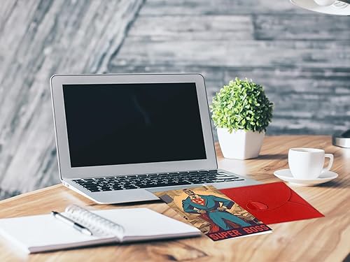 Miniatura 6 de PETCEE Tarjeta divertida del día del jefe para el súper jefe de un empleado, tarjeta de regalo del día de los jefes nacionales para hombres, jefes,