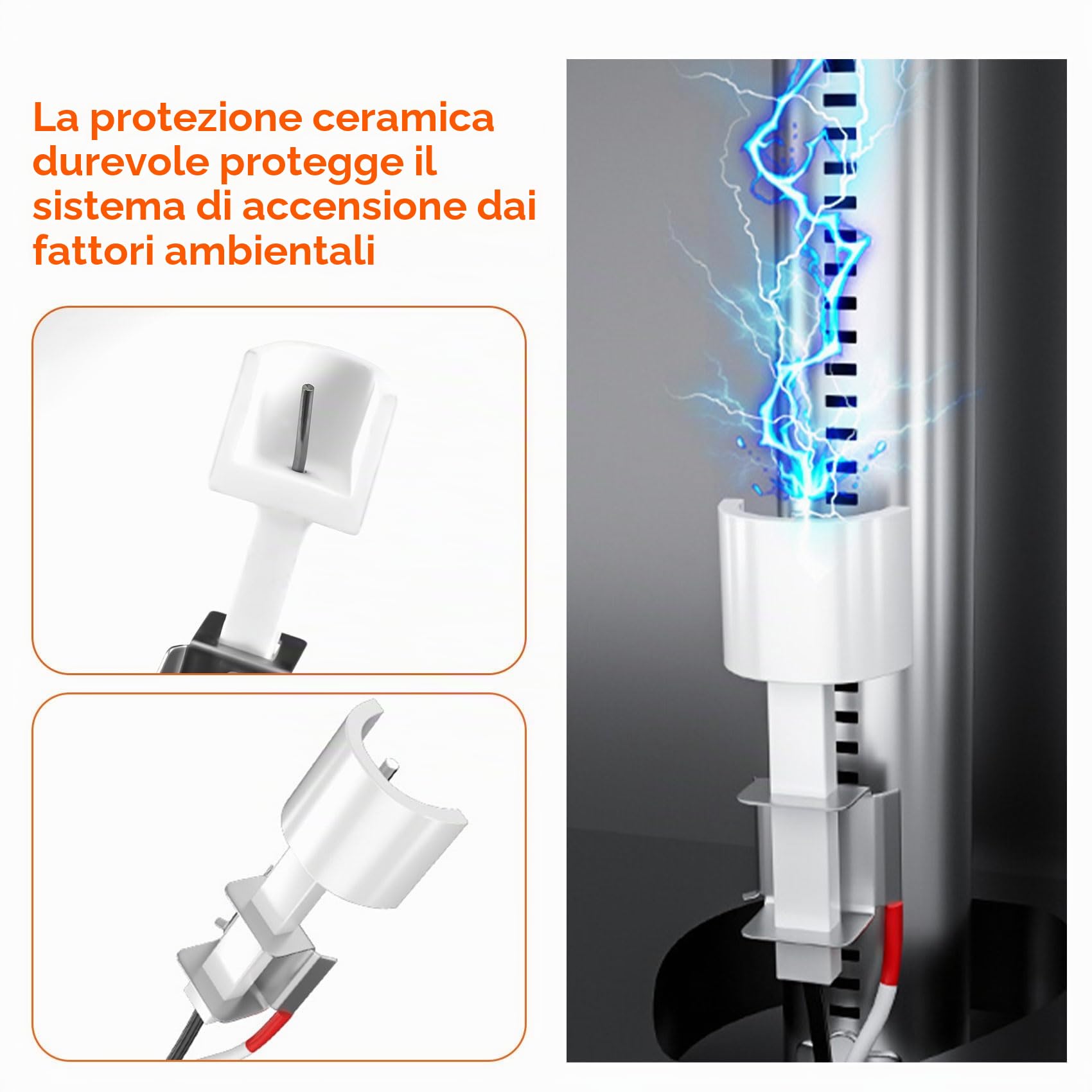 onlyfire Kit di Accensione Elettronico di Ricambio per Griglie a Gas Weber Spirit 220 e 320 (con Pannelli di Controllo Montati Frontalmente)