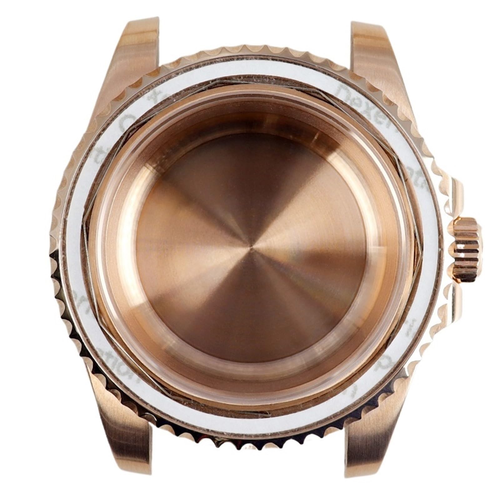 1 szt. Różowe złoto 40mm sterylne etui na zegarek szafirowe szkło kryształowe dla NH34 NH35 NH36 NH38 Miyota 8215 ETA 2824 ruch tarcza 28.5mm