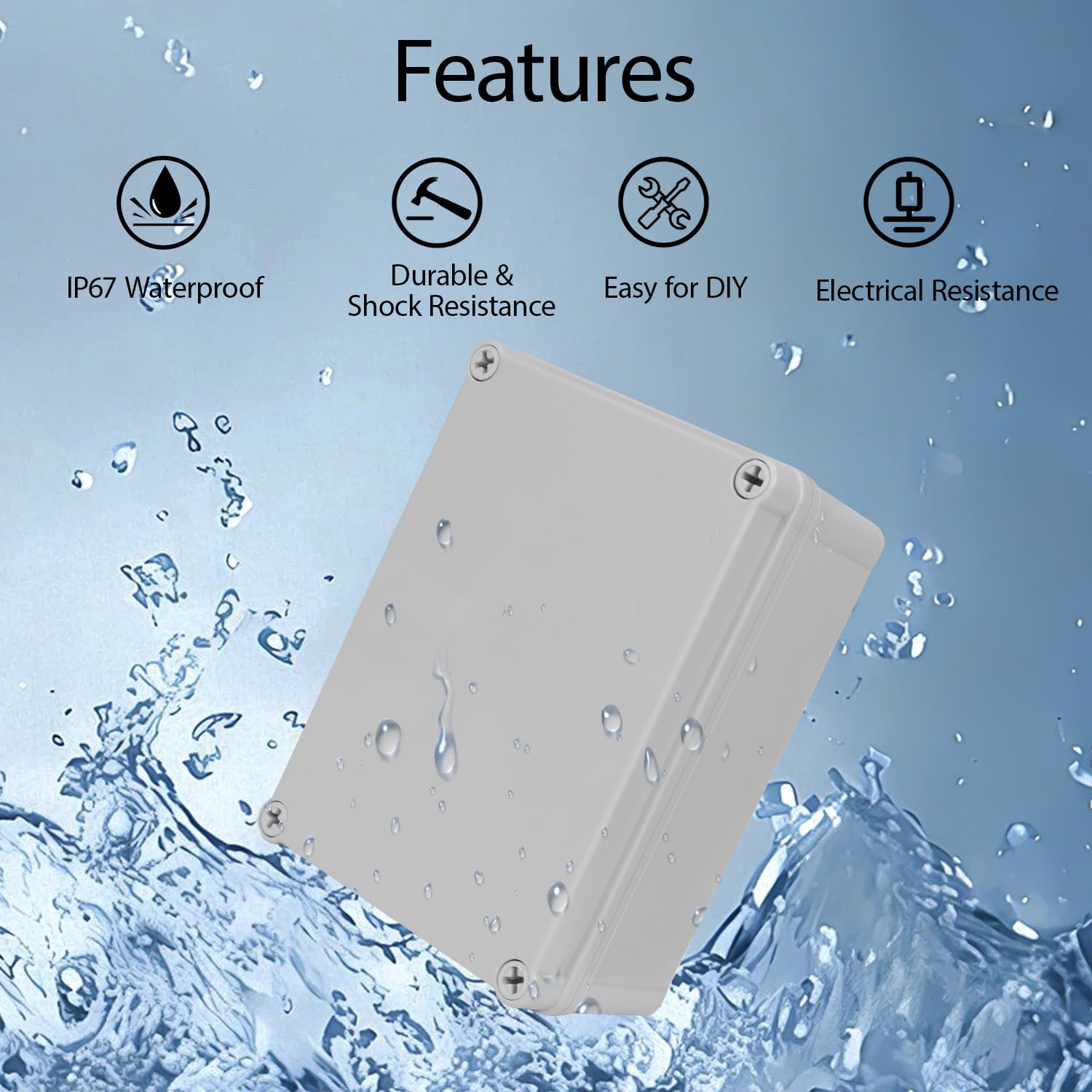 IP67 Waterproof Junction Box - 2 Pack -5