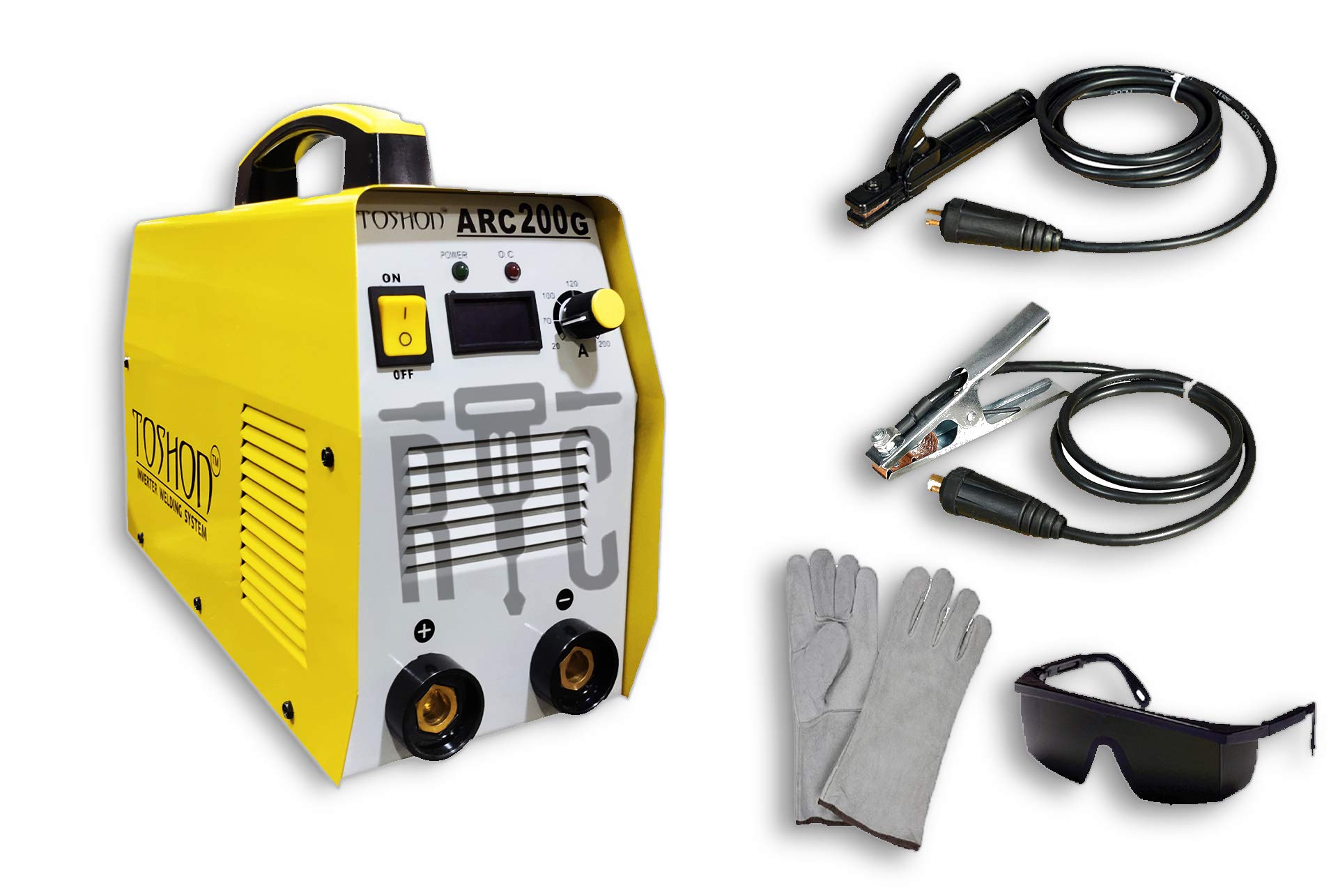 RTC Toshon ARC-200 IGBT Welding Machine 230V 200A (Yellow) Now With Black Gogals And Leather Gloves, Metal (B08DVC7DSY) Amazon Price History, Amazon Price Tracker
