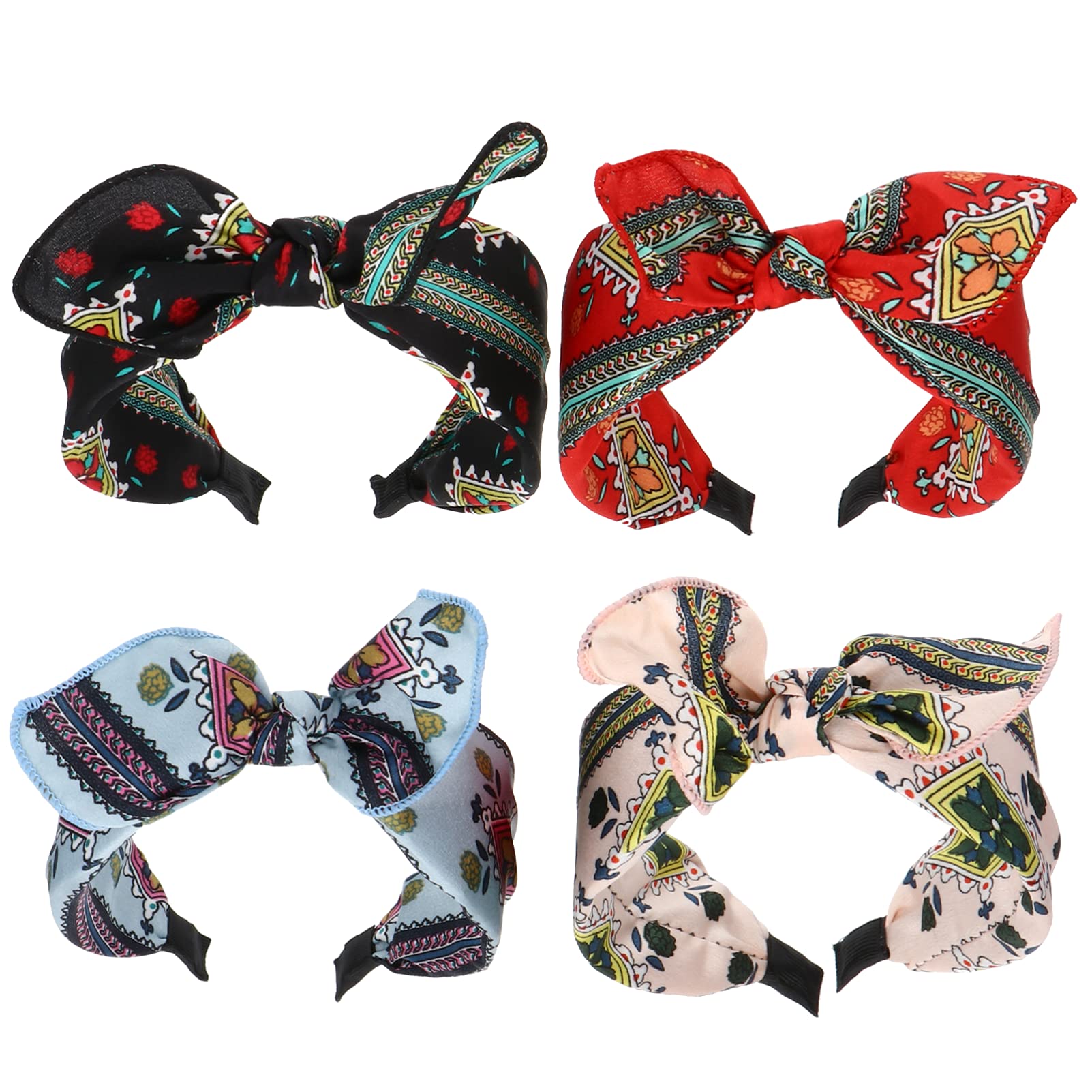 FRCOLOR 32pezzi Fasce Per Donna Con Design Fiocco e Colori Contrastanti Accessori Moda Per Feste e Occasioni Speciali
