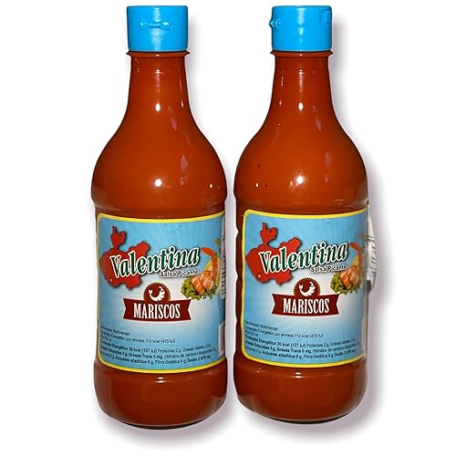 Valentina Mariscos - Salsa Picante (paquete de 2) 12.5 oz - Hecho en México