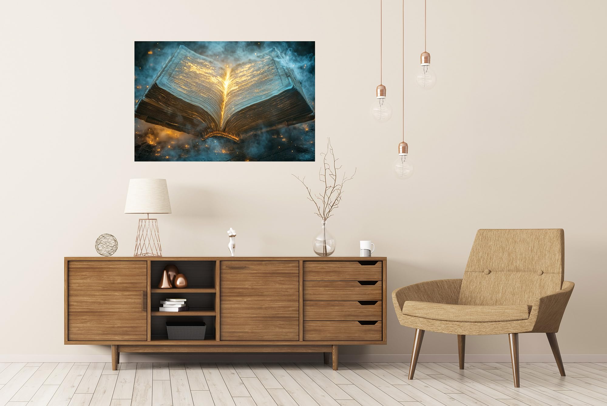 islandburner Prime XXL - Póster para jóvenes lectores, habitación infantil, diseño de libro mágico
