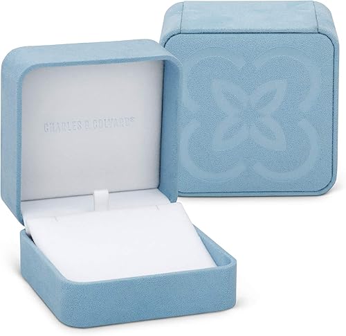 Miniatura 6 de Charles & Colvard Pendientes de tuerca de corte redondo de moissanita creada para mujer, cultivados en laboratorio, oro blanco sólido de 14 quilates