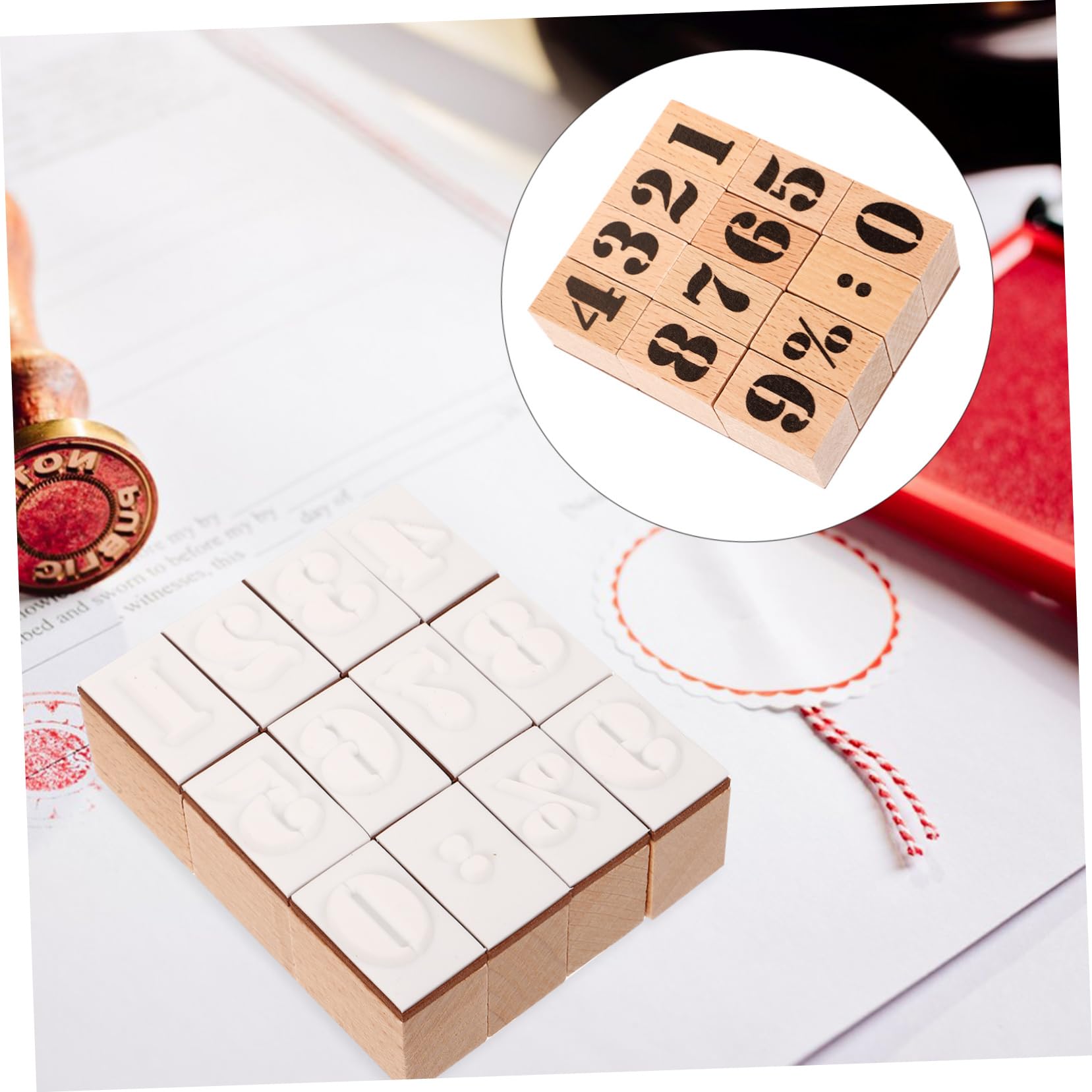 VILLCASE 5 Sätze Hölzernes Siegel Retro-holzstempel Bastelstempel Handgefertigte Holzstempel Stempel Für Das Handwerk Diy-stempel Aus Holz Handwerk Stempel Scrapbook-versorgung Diy Zubehör