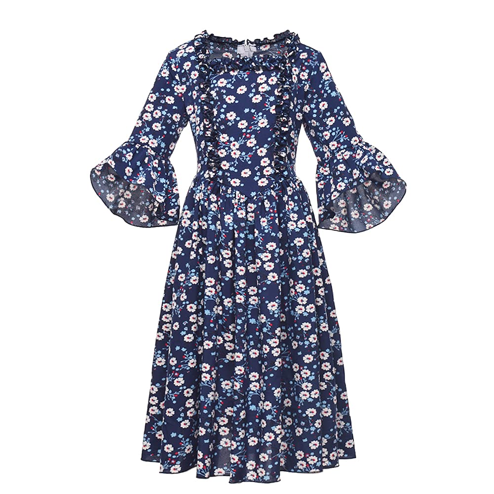 GRACEART Colonial Girls Dress Pioneer Costume Prairie Pilgrim Dress Kids