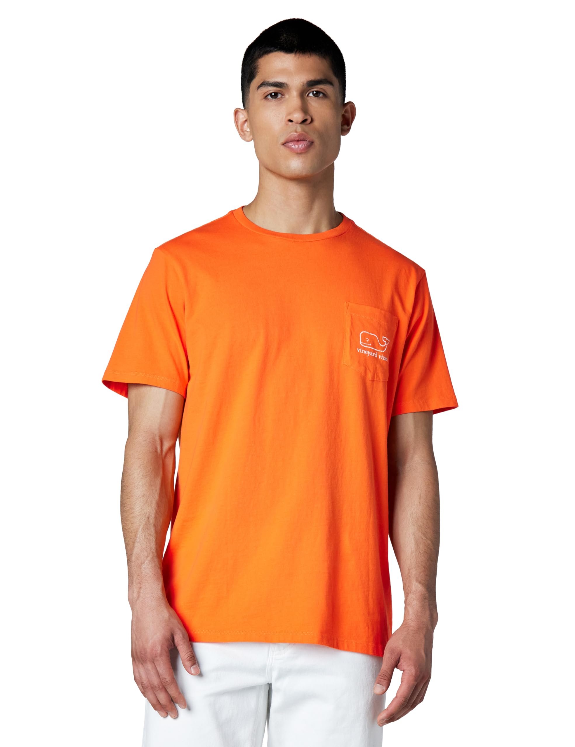 Vineyard Vines Mens Short-Sleeve Vintage Whale Pocket Tee