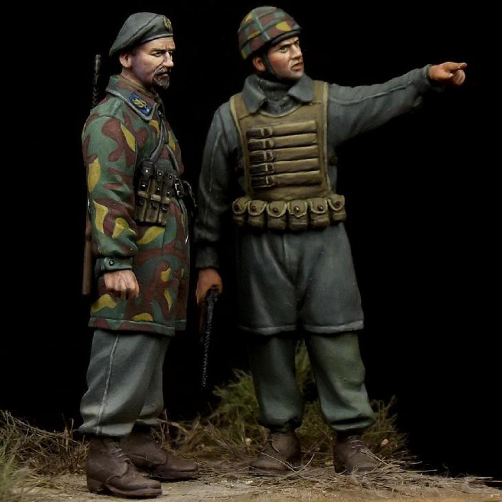 Soldat allemand de la seconde guerre mondiale, 1/72, résine moulée