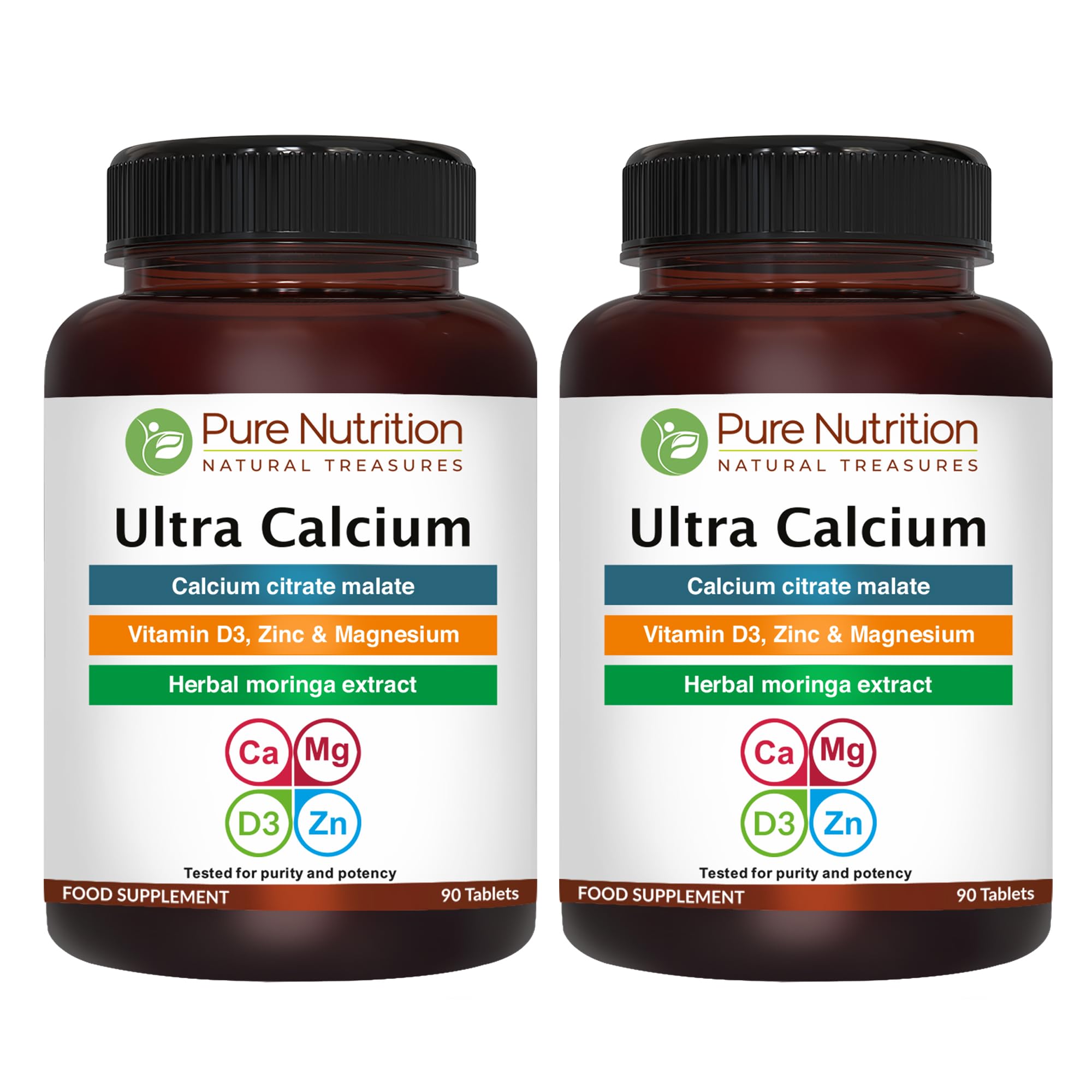 Sponsored Ad – Pure Nutrition Ultra Calcium 1000mg with VIT D3 + K2 | 180 Tabs (90 X Pack of 2) | Highly absorbable Supplement with Calcium Citrate Malate, VIT D3, K2, Moringa Oleifera, Magnesium and Zinc.