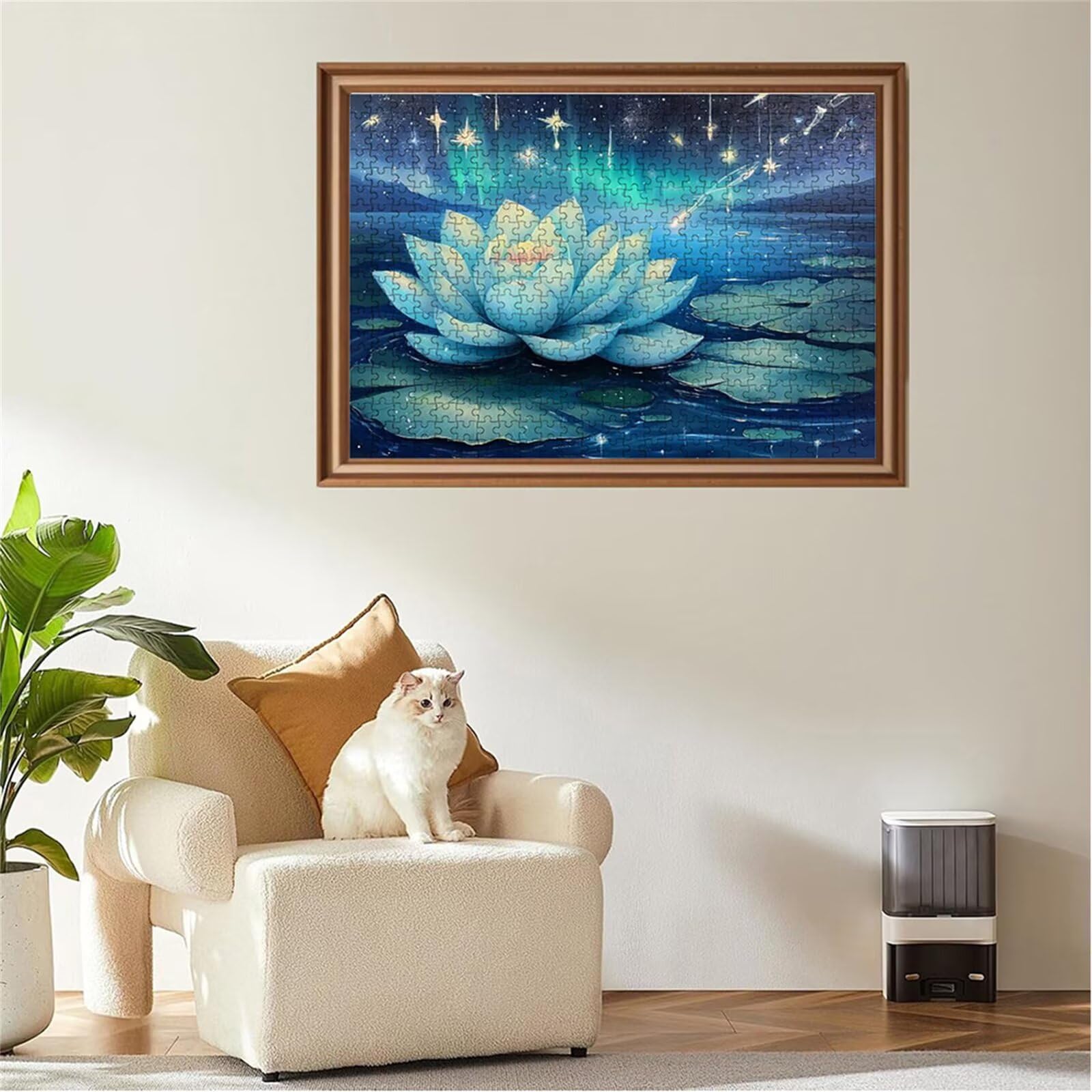 Puzzle 1500 elementów Dorośli Lotos Dream Puzzle Stymulujące drewno Układanka Idealna na klasyczne wieczory gier DIY Antystresowa Duża układanka dla dorosłych i dzieci od 14 lat Y-3