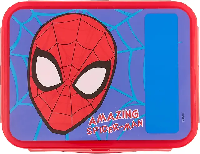 Marvel Spider-Man Lunchbox - Personalisierte Brotdose für Kinder mit 3 Fächern
