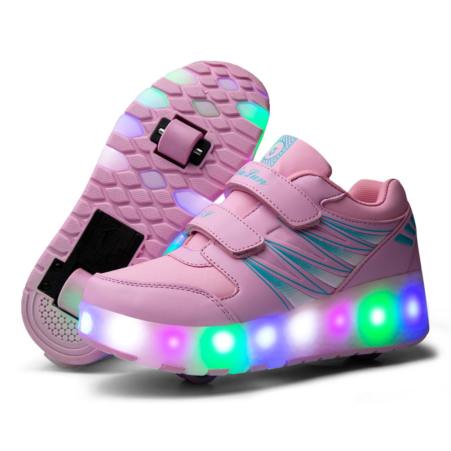 Roller Skates Shoes Sneaker Heelys Shoes With Role Wheels And LED Falsh Lightning Sole