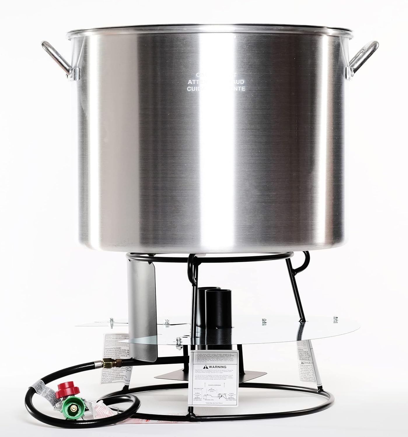 King Kooker®Portable Propane Outdoor Boiling Package with 90 Qt. Aluminum Pot, Basket, Lid and Double Jet Burner