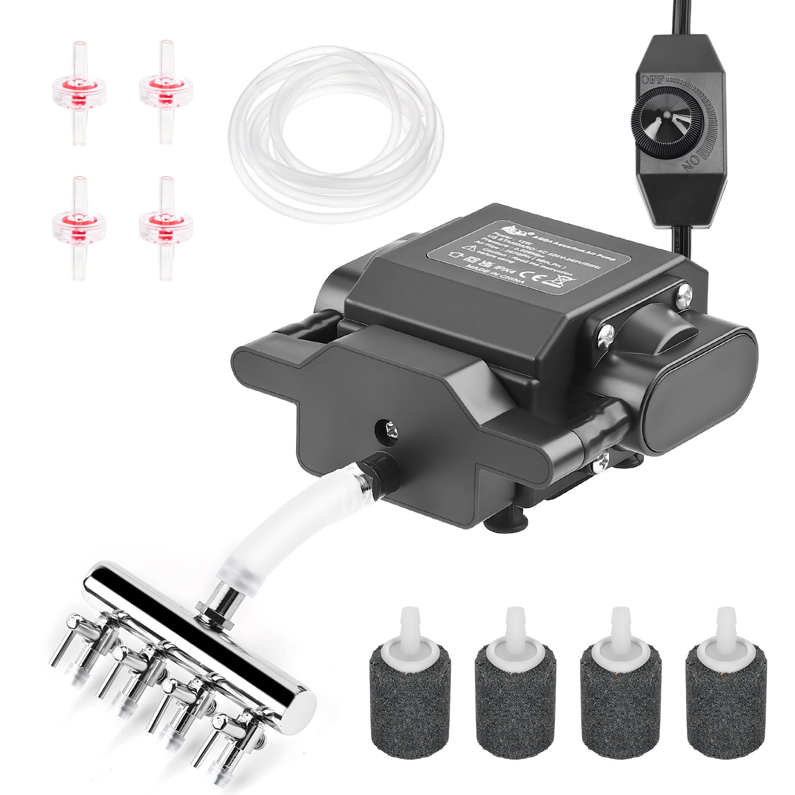 AQQA Aquarium Air Pump Powerful Oxygen Pump Fish Tank