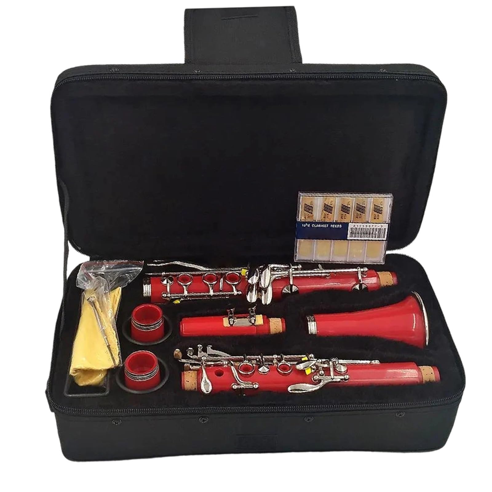 Clarinete Bb 17 Teclas Material Del Cuerpo ABS Instrumentos Musicales De Viento Madera Rendimiento Profesional(E102)