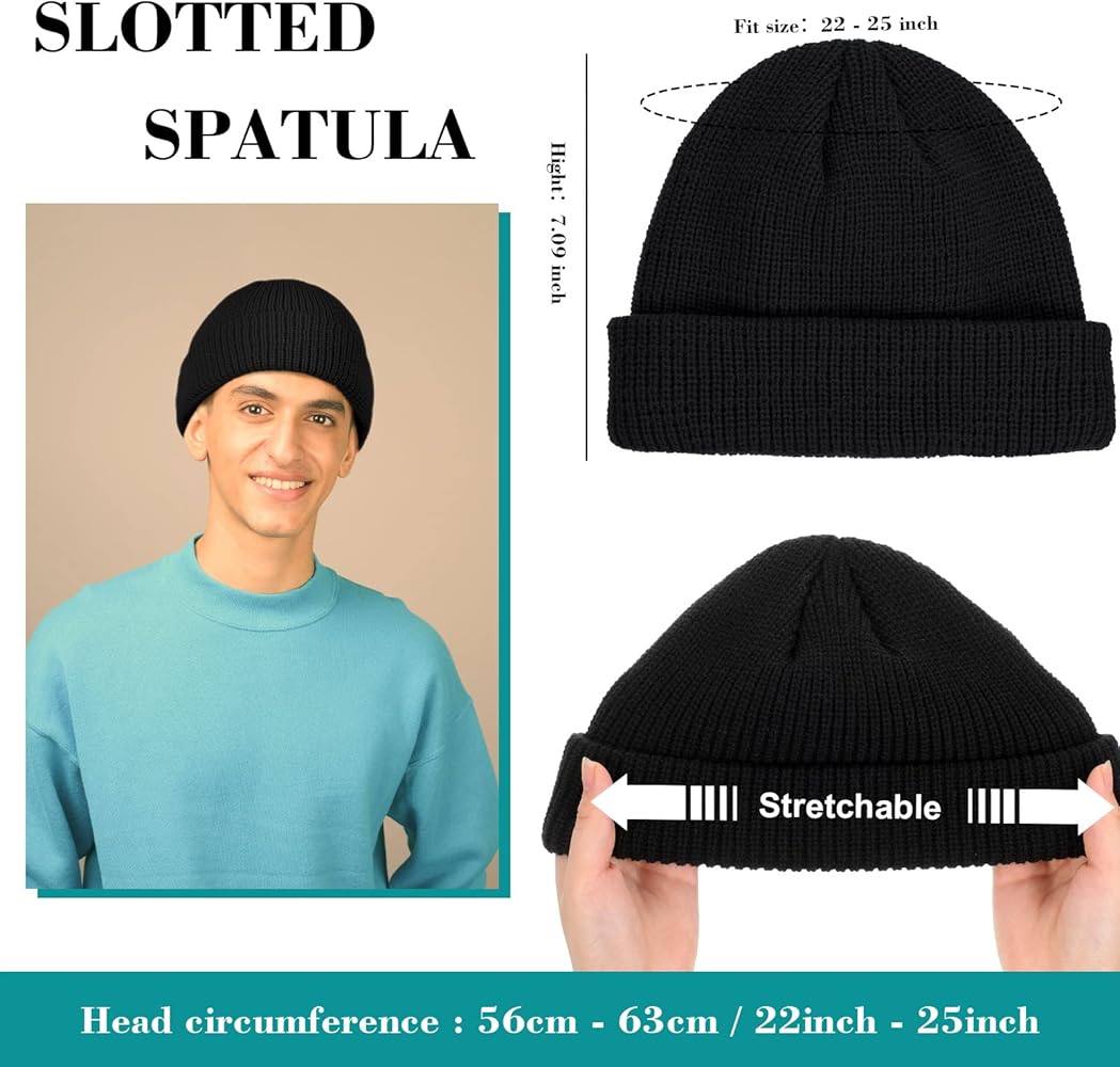 SATINIOR Winter Trawler Beanie Watch Hat Bigger Fisherman Beanie