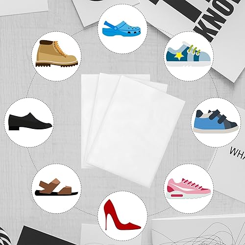 Miniatura 4 de Sweetude 200 bolsas de zapatos a prueba de polvo, bolsa de almacenamiento con cordón, tela no tejida, fundas para zapatos para viajes, bolsa