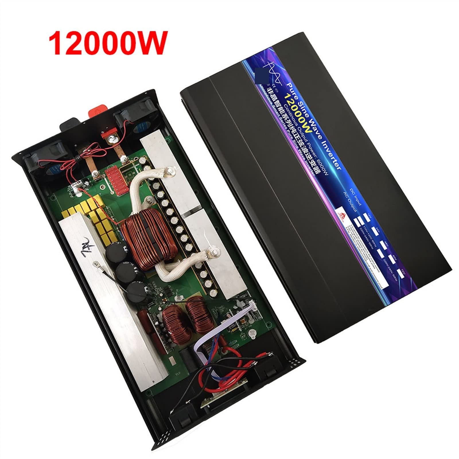 Power Inverter, Inverter 12V 24V 48V A AC 8000W 10000W 12000W Onda Sinusoidale Pura Solare A Distanza di Controllo di Alimentazione Elettrica di Commutazione Inverter Inverter(12000W,12V)