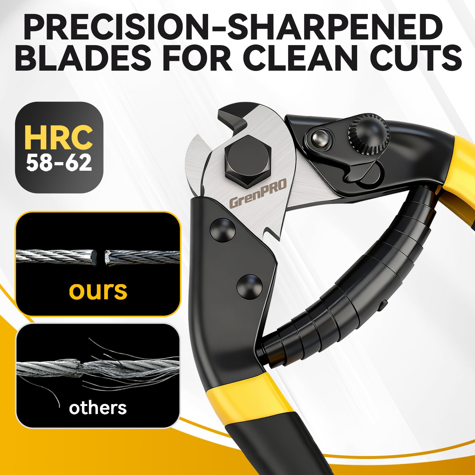 GRENPRO Cable Cutter - Heavy Duty Wire Rope Tool -5