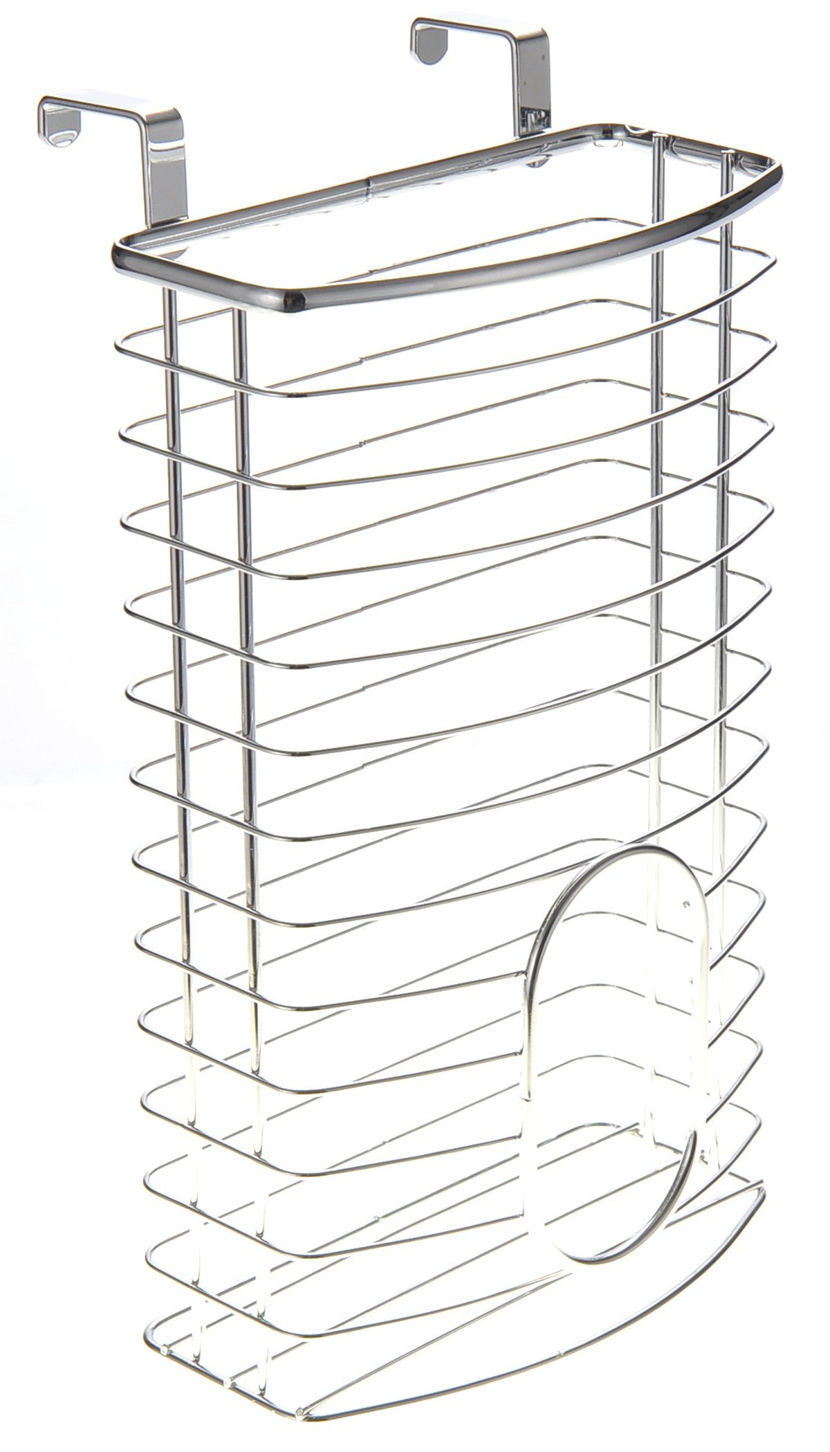 Dusky Shark Chrome Cabinet Storage Plastic Bag Holder - Organized Bag Storage Solution