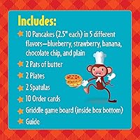 Vista 6 de Educational Insights Pancake Pile-Up, Juego de mesa de secuencia y relevo para preescolares, para 2 a 4 jugadores, rellenos de cesta de Pascua