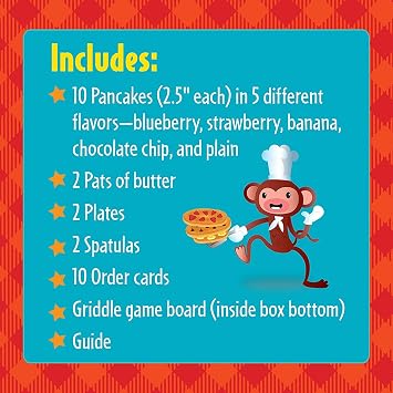 Educational Insights Pancake Pile-Up - Relay Race Games for Kids, Gross Motor Preschool Games for 4 Year Olds, Birthday Party Activities, Matching and Patterning Toddler Game