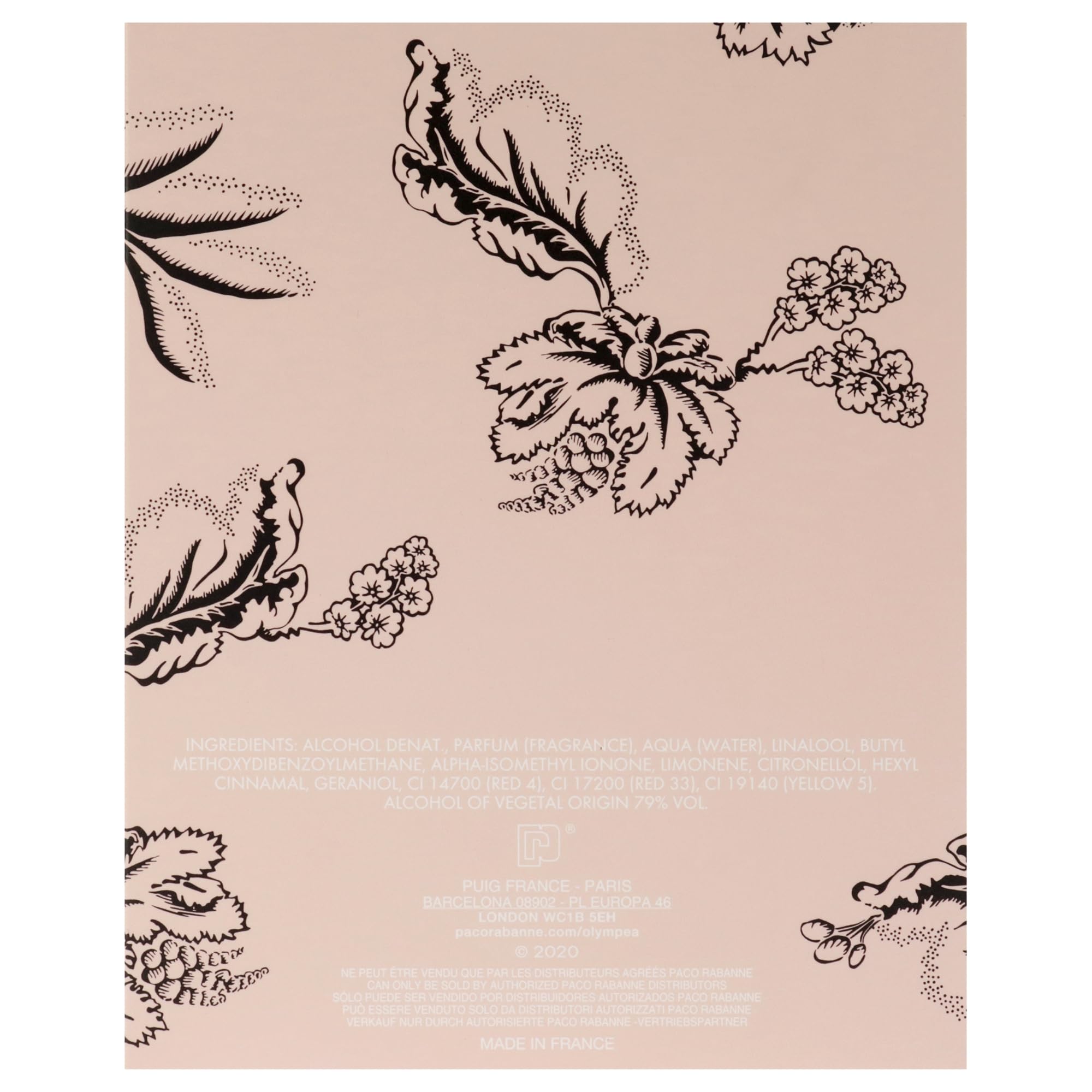 PACO RABANNE Olympéa Blossom Natural Spray EDP spray 80 Ml per chi cerca una fragranza distintiva, per un profumo elegante e duraturo, 80 ml