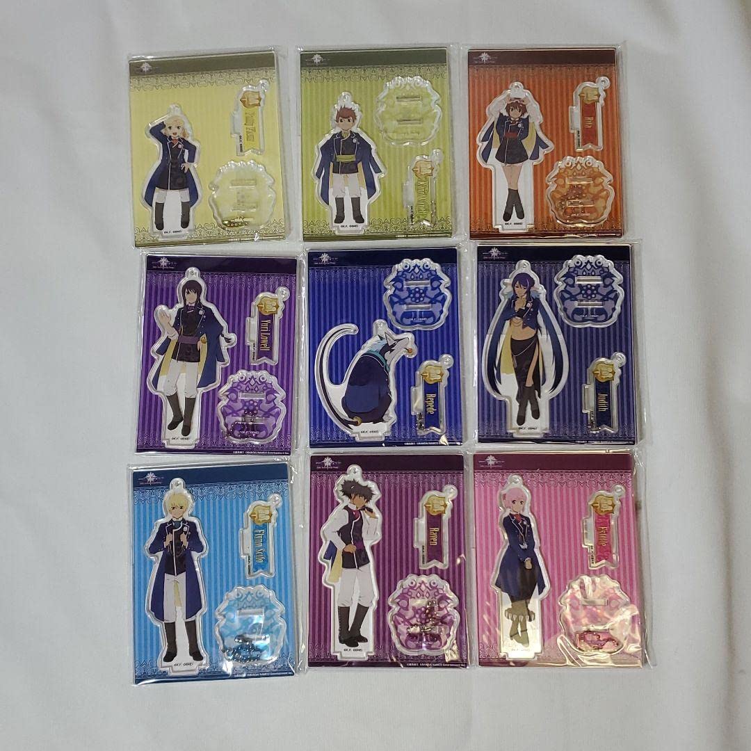 テイルズ オブ ヴェスペリア アクリルスタンド 未開封 9個セット テイルズ オブ ヴェスペリア アクリルスタンド 未開封 9個セット