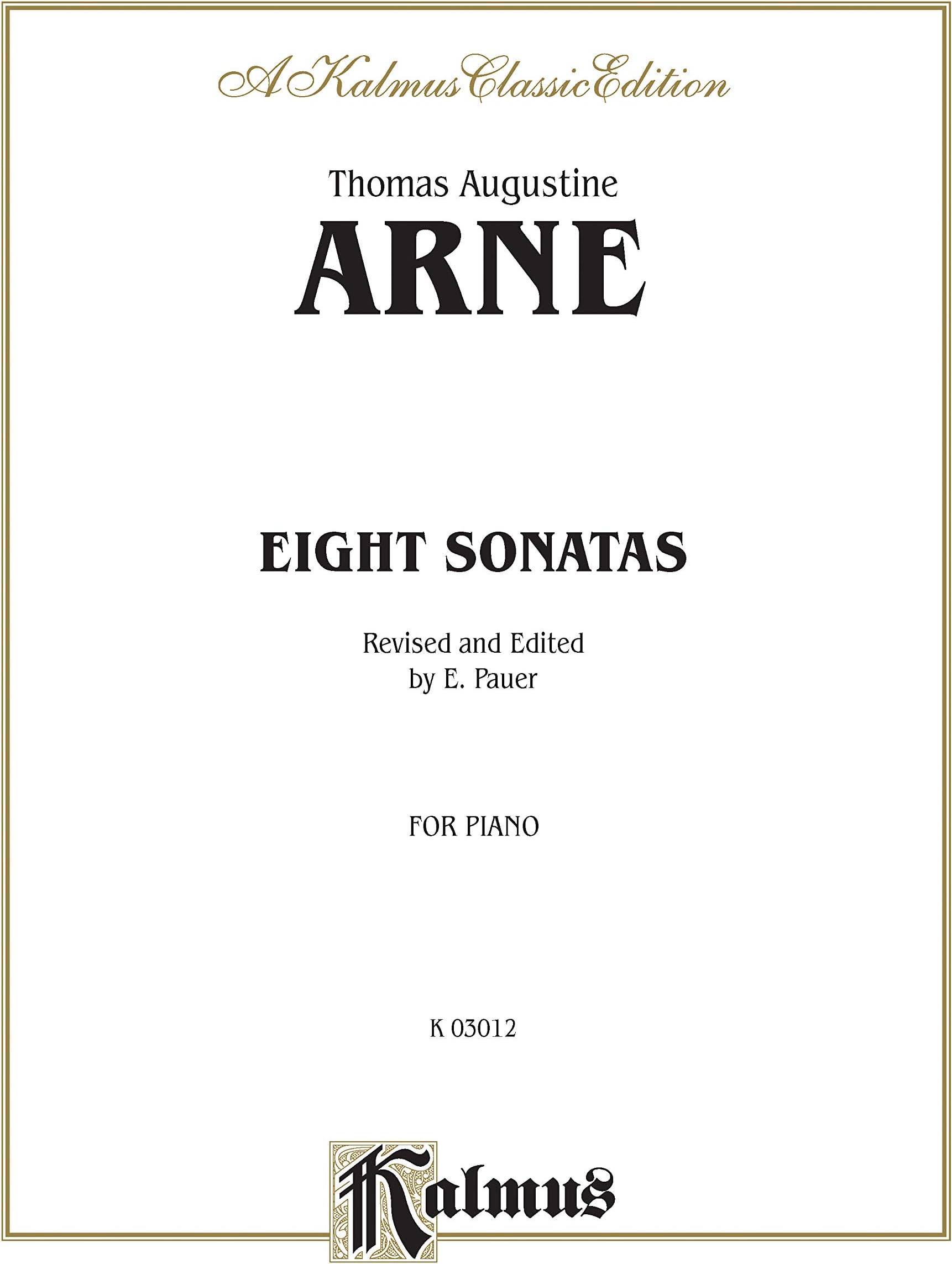 Eight Sonatas (Kalmus Edition)