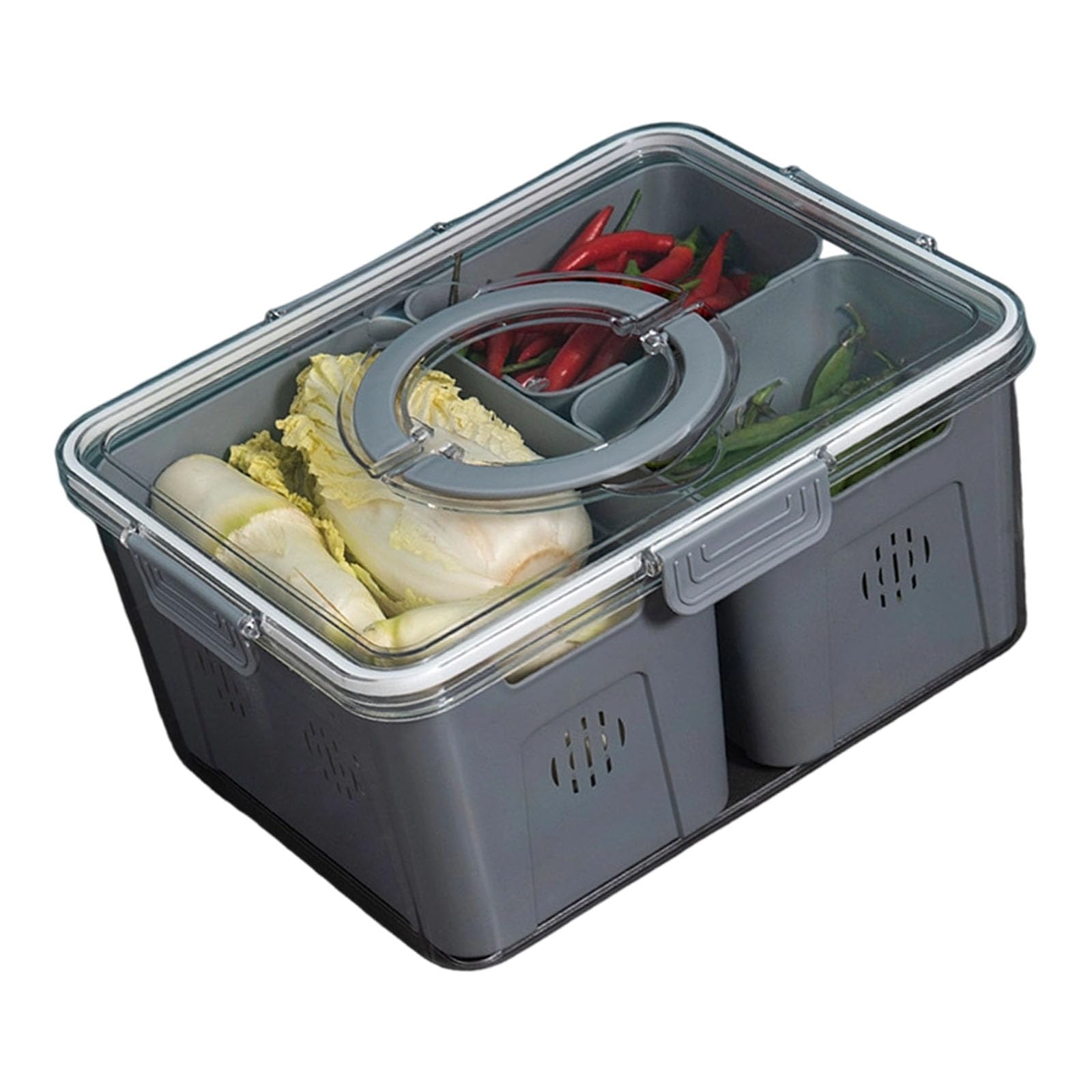 Tsophreniq Easy Maintenances Divided Food Storage Box PET PP Construction for Various Culinary Needs Clear Storage Box