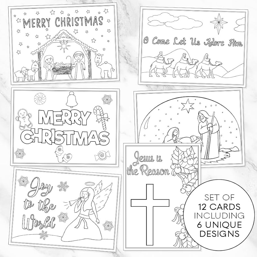 amazon-com-color-your-own-christmas-cards-religious-kids-xmas-children-coloring-with-envelopes-12-count-office-products for Free Printable Inserts For Christmas Cards Amazon.com : Color Your Own Christmas Cards Religious Kids Xmas Children Coloring With Envelopes (12 count) : Office Products for Free Printable Inserts For Christmas Cards
