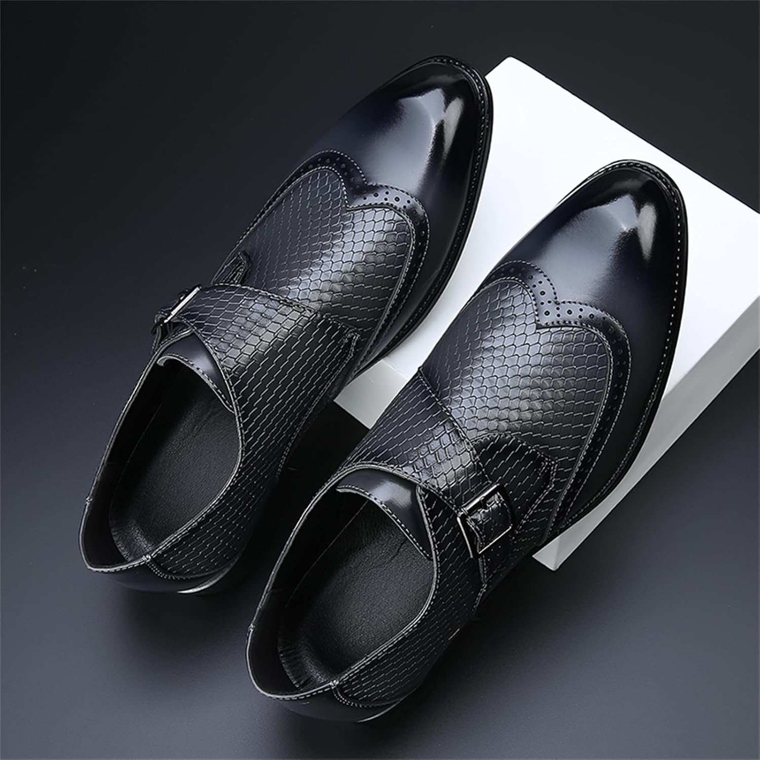 Dress Shoes for Men Wingtip Monk Strap Slip-on Loafers for Men