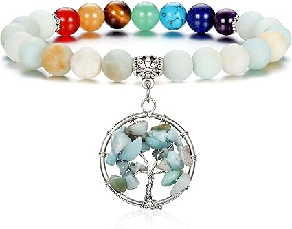Manifo Crystal Chakra Bracelet | Amazon