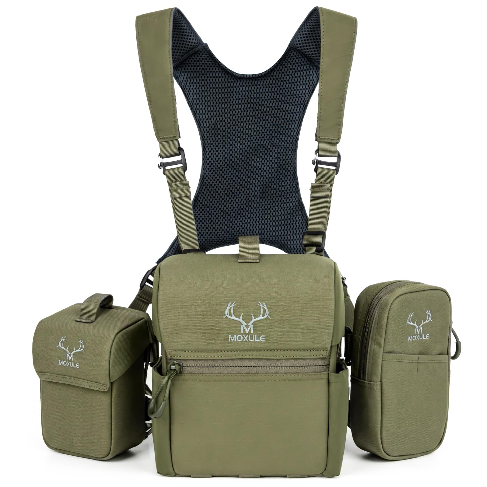 MOXULE Arnés para binoculares, funda para binoculares con bolsillo para