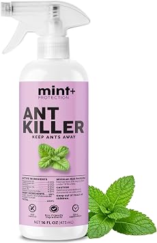 Mint+ Ant Killer Spray 16oz | Kills Ants on Contact | Mint-Powered Formula | Family Friendly | Indoor & Outdoor Use | Made in USA