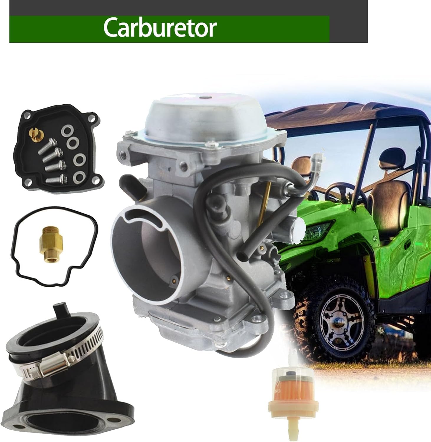 ALL-CARB Carburetor with Intake Boot Replacement for Polaris Hawkeye 300 400 Magnum 425 Worker 500 Carb