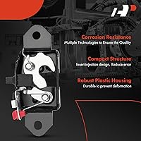 Vista 5 de A-Premium Pestillo de maletero compatible con Nissan Frontier 2005-2019 Crew Cab Pickup/Extended Cab Pickup, puerta trasera trasera izquierda