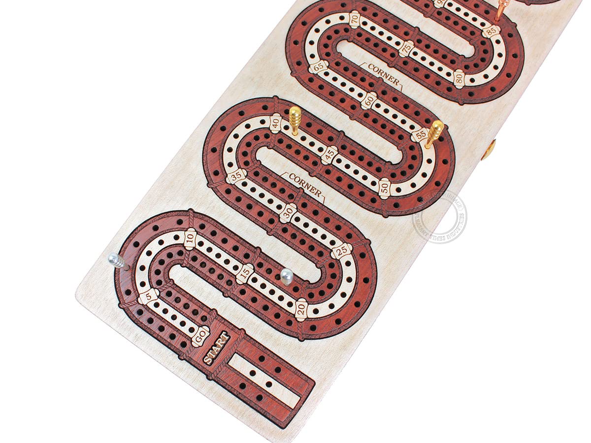 Amazon.co.jp: House of Cribbage - 連続クリベッジボード 象眼