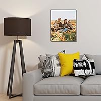 Vista 6 de Frametory, marco de fotos de aluminio de 16x20 - Marco negro de 16 x 20 con alfombrilla extraíble para foto de 11 x 14 - Marco de metal duradero