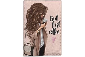 Brunette Girl: A Stylish Passport Holder for Women