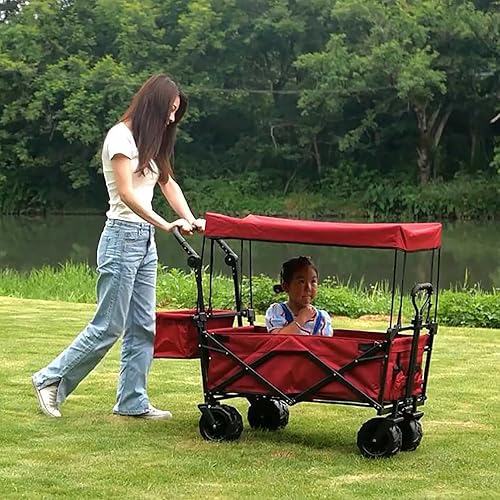 Miniatura 3 de Toldo para accesorio de vagón, cubierta de toldo para niños, plegable, plegable, para playa, comestibles, empujar, tirar, carrito, repuesto,