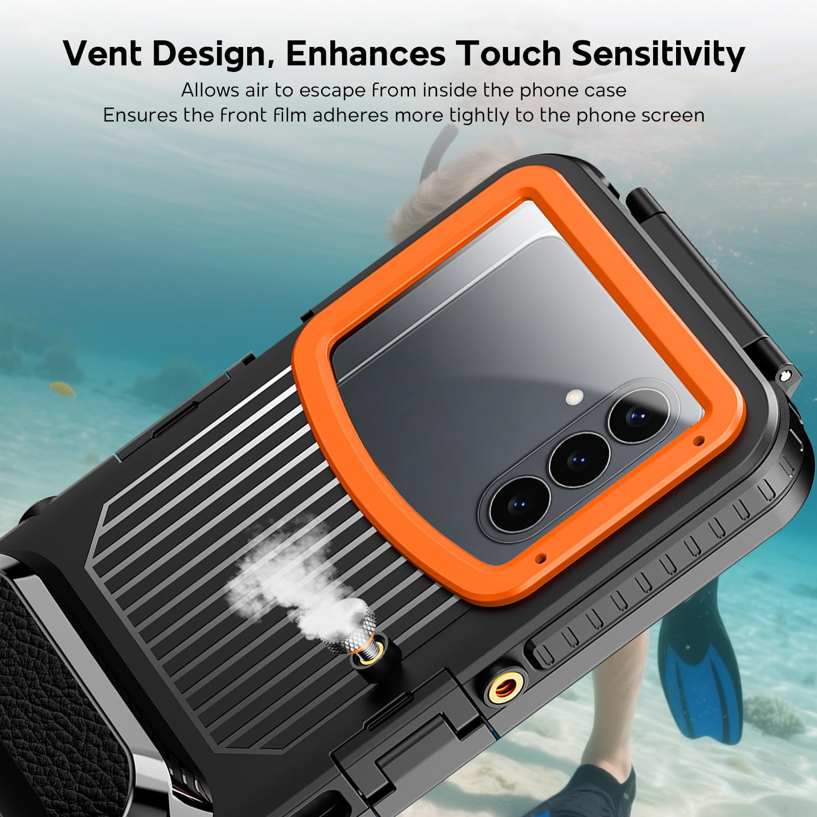 BDIG Unterwasser Handyhülle Kompatibel mit Samsung Galaxy S26/S25/S24/S23/S22/S21 [15m/50ft],Unterwasser-Handyhülle Für Samsung/Redmi/Für Huawei,IP68,Zum Tauchen Surfen, Fotos & Videos