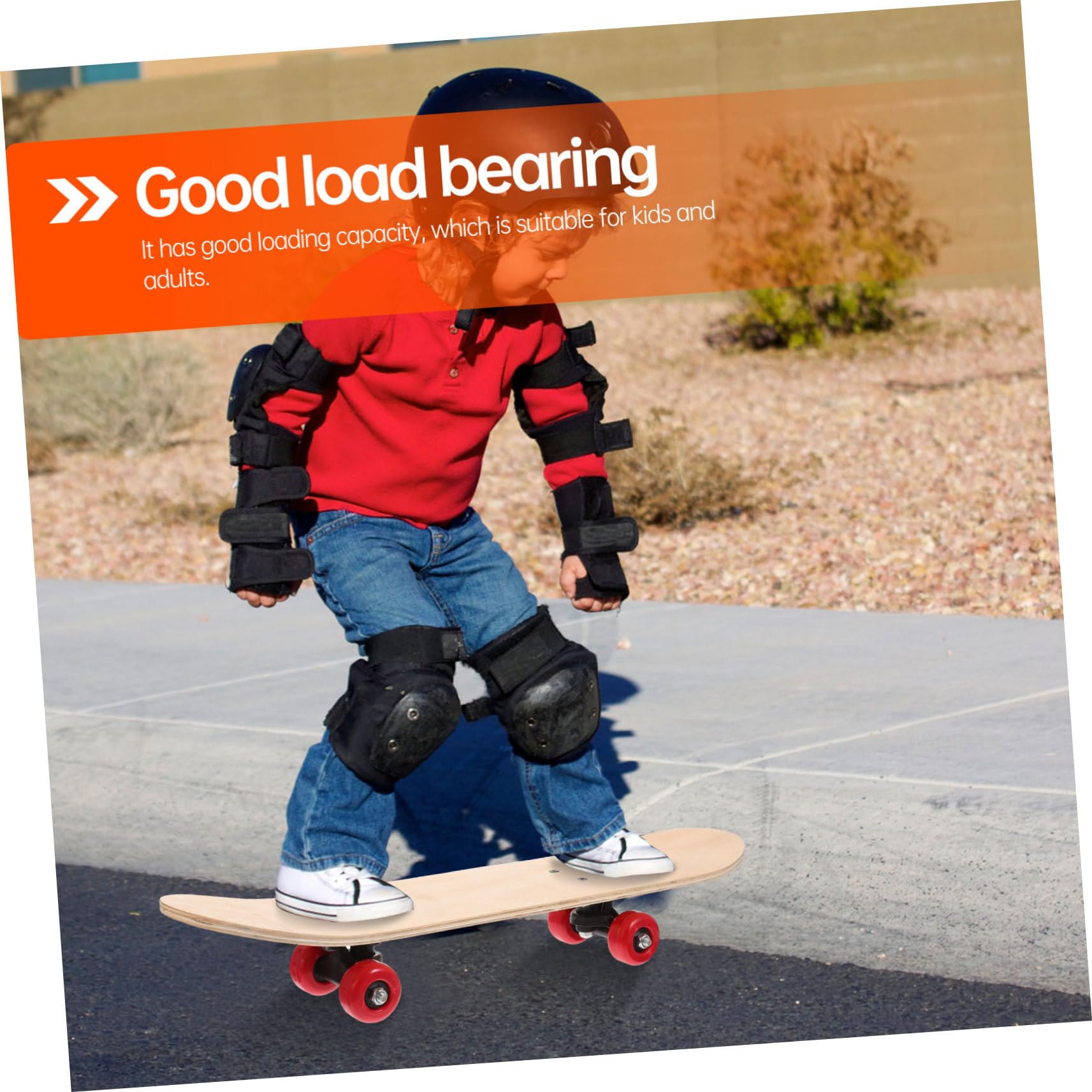 SUPVOX 1Pc DIY Blank Skateboard Deck for Custom Painting for Adults for Street Skateboarding Tricks and Art Projects