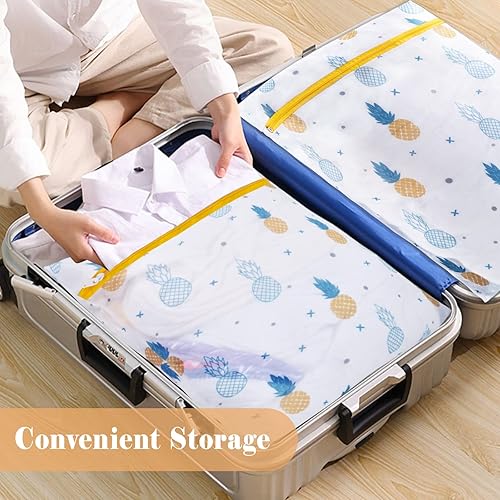 Miniatura 6 de Yonchic Bolsa de lavandería duradera, bolsas de malla para lavandería con cremallera de alta calidad, paquete de 5 bolsas de lavado a máquina para