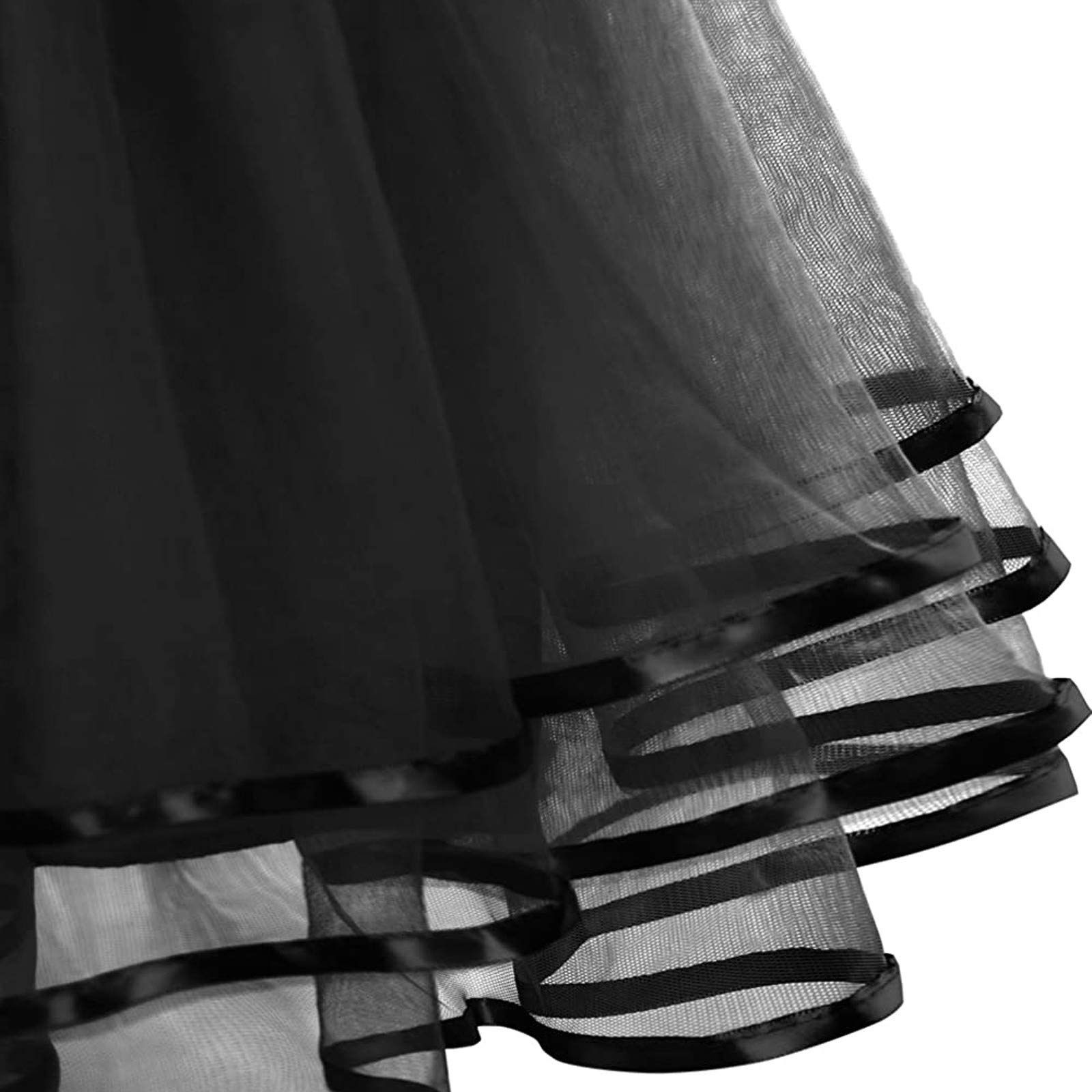 Produktbild von Faschingskostüme Karneval Kostüm Damen Tüllrock Schwarz Schwarzer Tüllrock Damen Schwarz Tütü Schwarz Tütü Damen Schwarz Tüll Rock Schwarz Tüllrock Schwarz Kinder Schwarzes Tütü Damen Tutu Schwarz